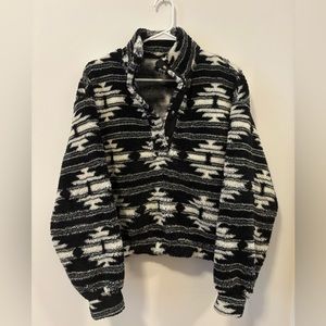 H&M Black and White Patterned Jacket